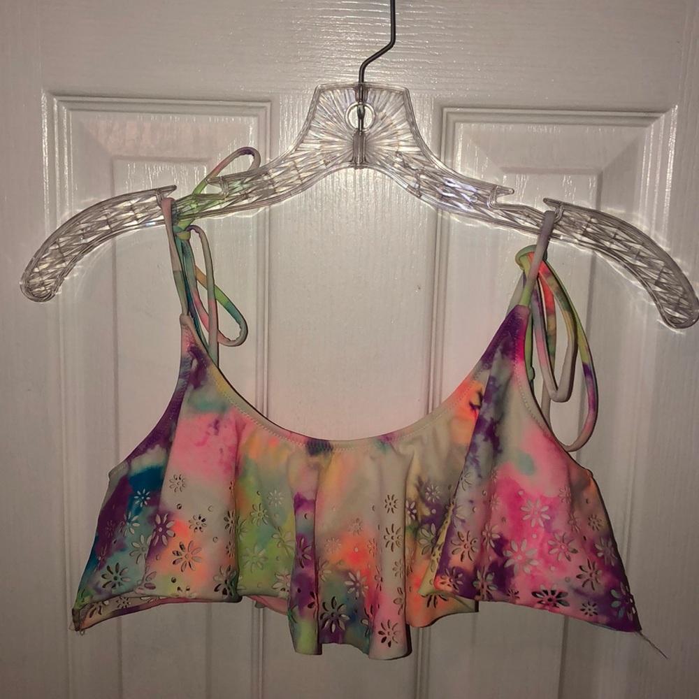 VS Pink Flowy Swim Top